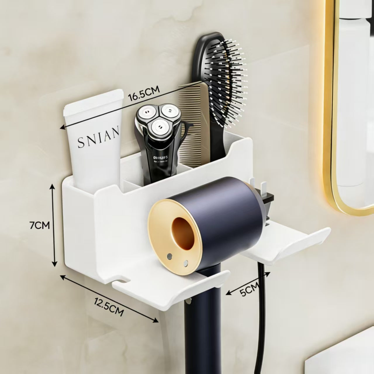 Hair dryer holder
