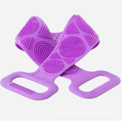 Bath scrubber, silicone, 27.56 in