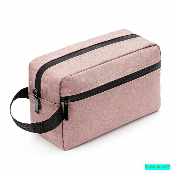 Travel toiletry bag, subtle pink