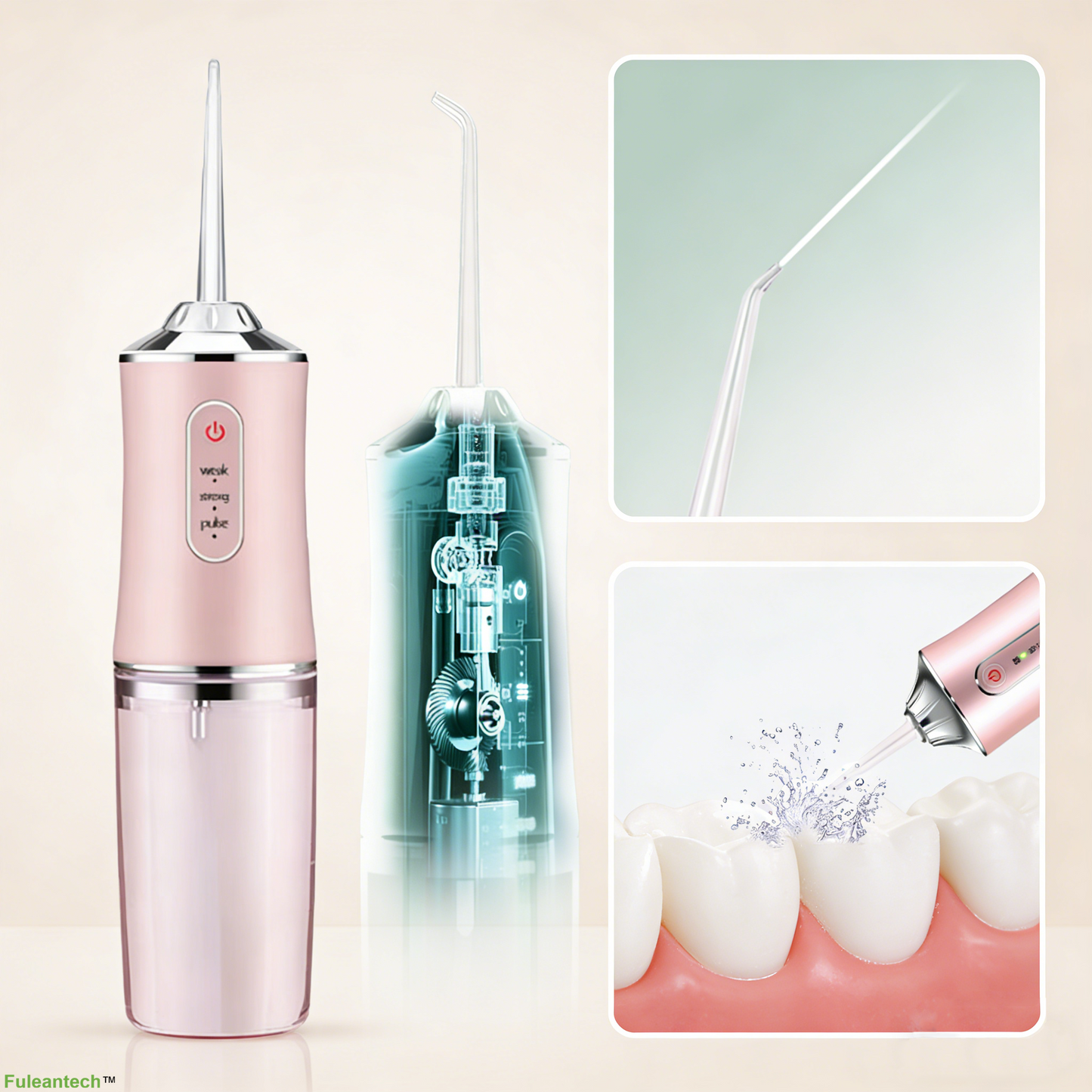 Portable water flosser, pink