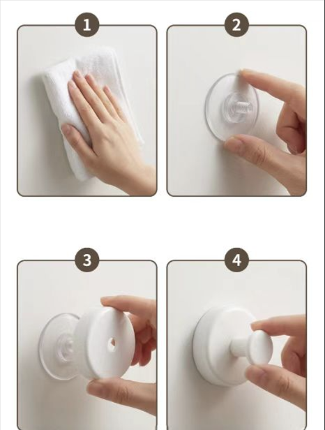Bathroom hook, 4 pcs