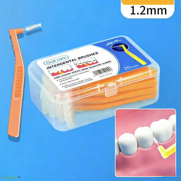 L interdental brush, orange