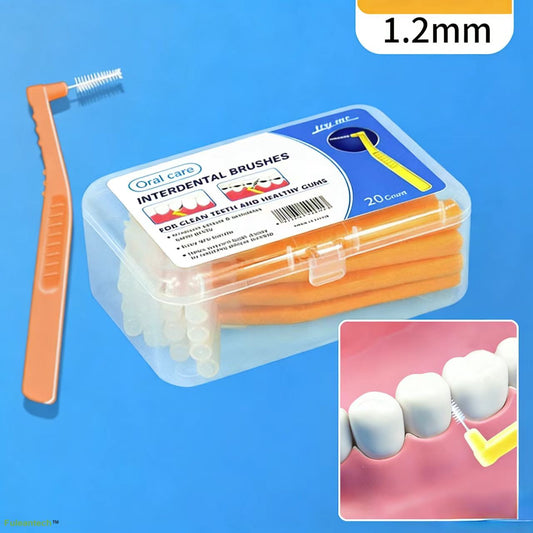 L interdental brush, orange