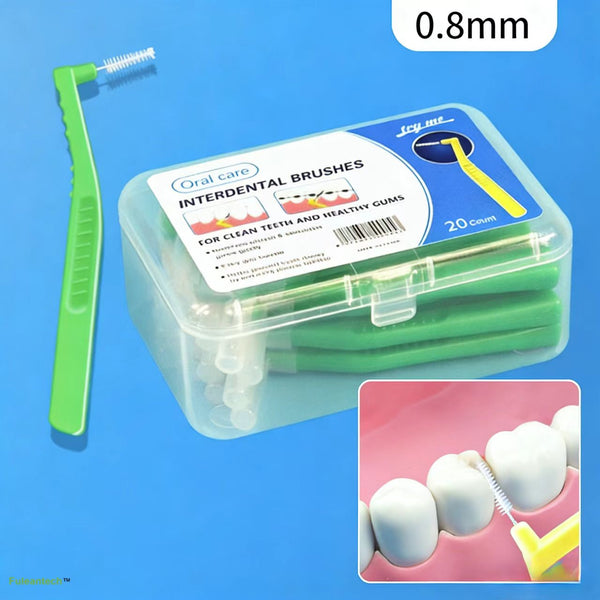L interdental brush, green