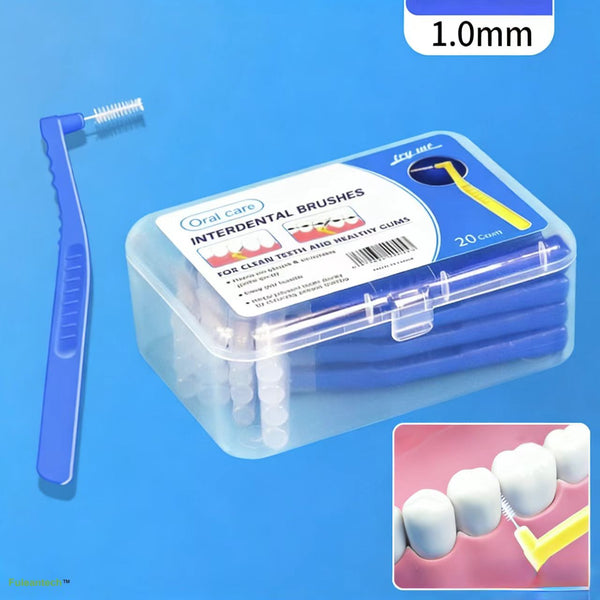 L interdental brush, blue