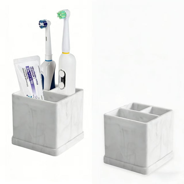 Toothbrush and toothpaste holder